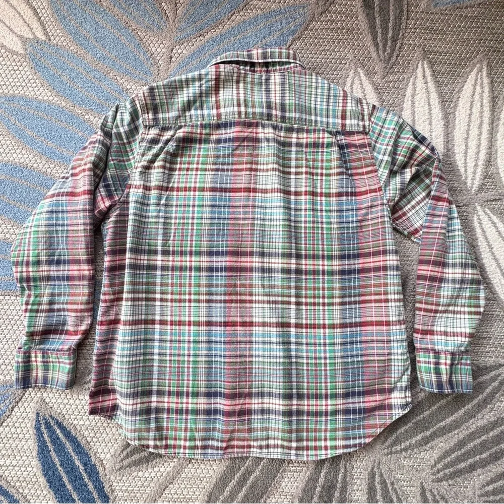 Tommy‎ Bahama Men’s Red Green Plaid Flannel Casual Long Sleeve Button Up Size XL